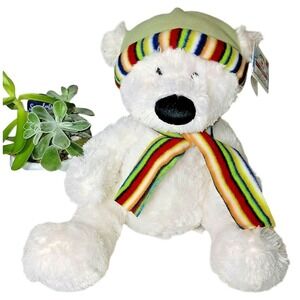 Russ Bernard the Polar‎ Bear Plush Stuffed Animal Soft 13" Tall White NWT